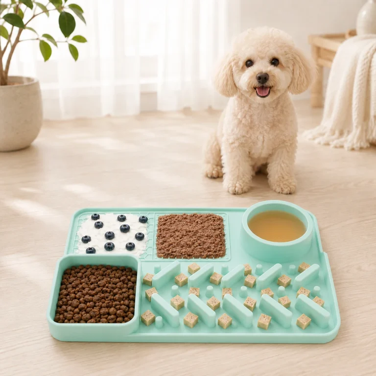 3-in-1 Silicone Pet Feeding Mat